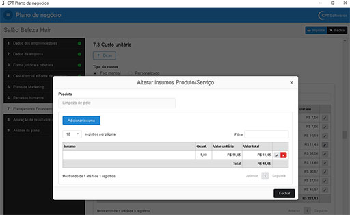 Plano de negocio software
