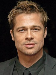 Estilo de cabelo curto do ator Brad Pitt