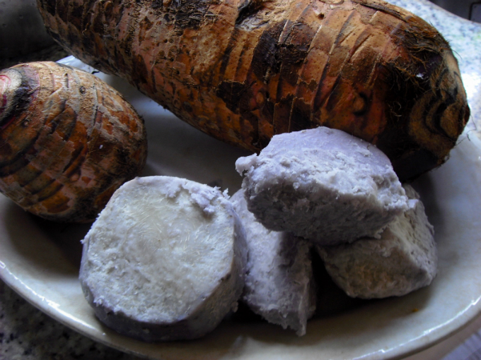 As espécies de inhame mais encontradas no mercado são a Dioscorea alata e a Dioscorea cayennensis. Foto: Reprodução