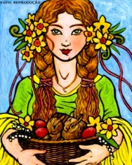 Ostara, deusa da Primavera, símbolo da fertilidade e da renovação da vida. Ostara, deusa da Primavera, símbolo da fertilidade e da renovação da vida.