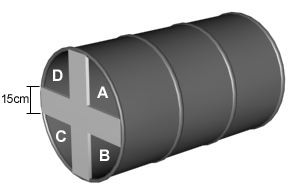 Cortes A, B, C e D