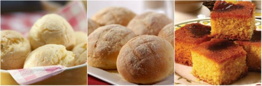 Petiscos para a copa e para festas juninas - Broa de fubá e Pão de queijo Cursos CPT Como Produzir Bolos e Biscoitos. Foto: Reprodução
