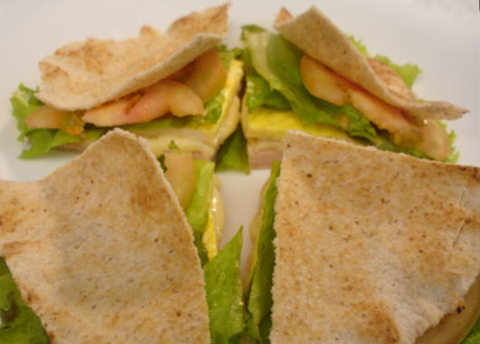 Receita de beirute de peito de peru e provolone