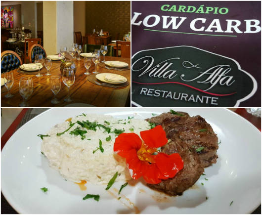 Card&aacute;pio Low Carb &eacute; novidade no Villa Alfa