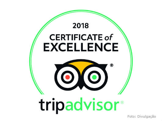 Alfa Hotel comemora, com m&eacute;rito, o Certificado de Excel&ecirc;ncia do TripAdvisor 2018  
