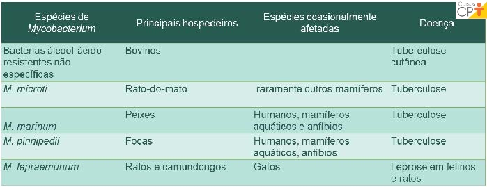 Principais enfermidades causadas pelo complexo de micobacterioses do gênero Mycobacterium - Parte 2 Principais enfermidades causadas pelo complexo de micobacterioses do gênero Mycobacterium - Parte 2