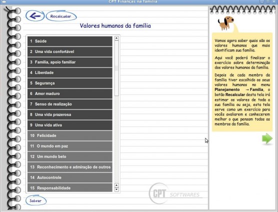 CPT Finanças na Família - Definição de Valores Humanos da Família