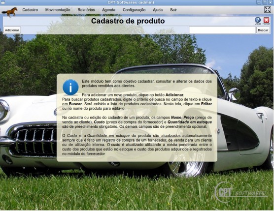 Como cadastrar produto em um software