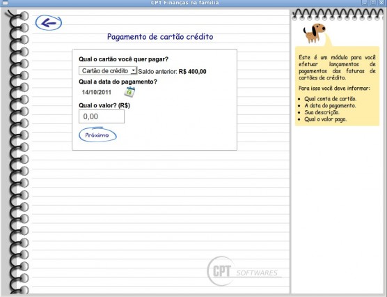 Pagamento cartão credito