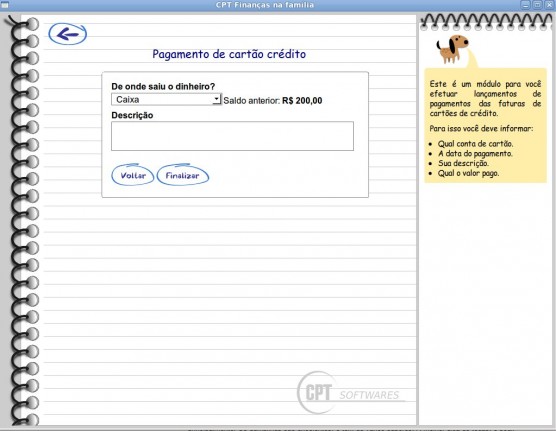 pagamento cartão credito
