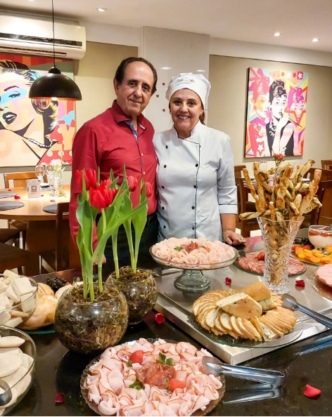 Arlene e Juvenal - restaurante Villa Alfa
