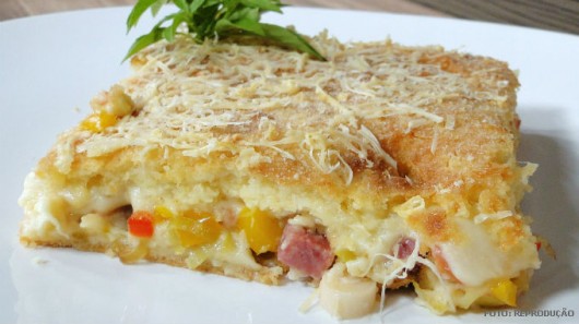 Receitas Salgadas - Torta de Presunto e Requeijão Receitas Salgadas - Torta de Presunto e Requeijão