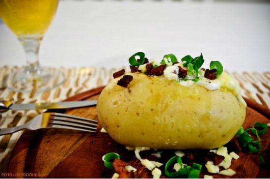 Receitas Salgadas -  Batata Recheada